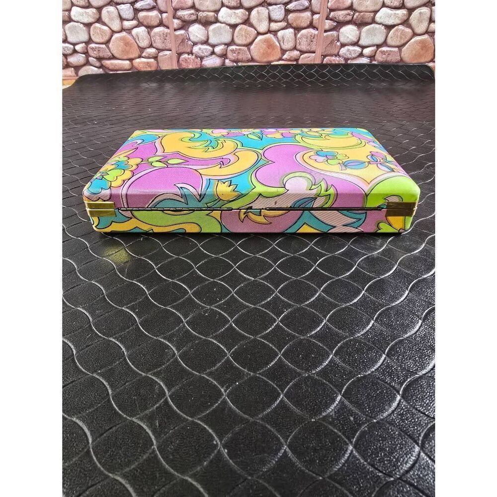 1960's MELE Flower Power Jewelry Case